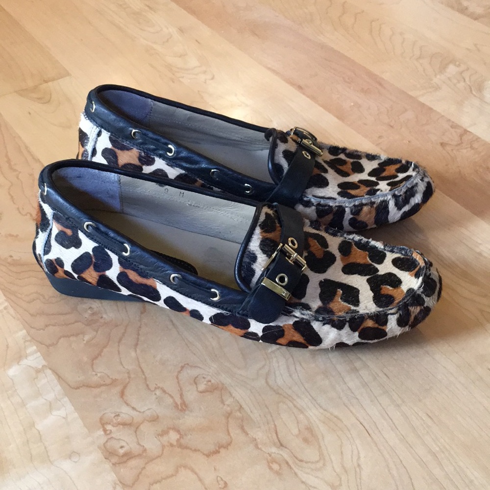 Vaneli leopard print calf hair loafers - Picture 6 of 12